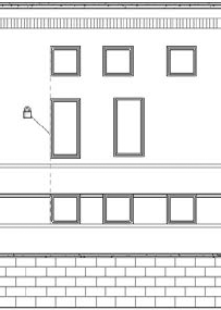 You can use the Align tool for lining up edges of windows in a façade.