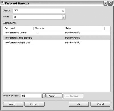 Customize keyboard shortcuts for commonly used Revit commands.