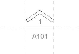 Draw the outline of the filled region to form the section arrow.