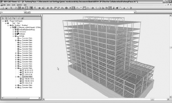 Revit model exported to IFC format