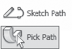 Using the Pick Path tool