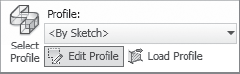 Selecting the Edit Profile option