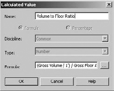 Volume-to-floor ratio