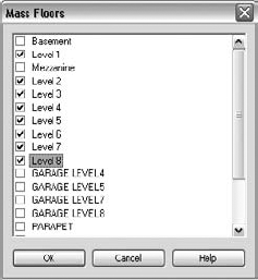 Selecting floors