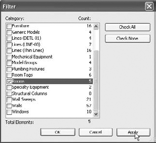 Selecting the rooms