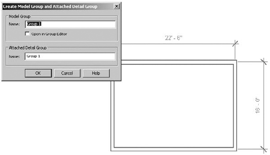 Creating the model and attached detail group