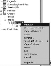 Duplicating a group