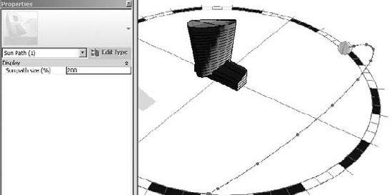 Sun path properties at 200 percent