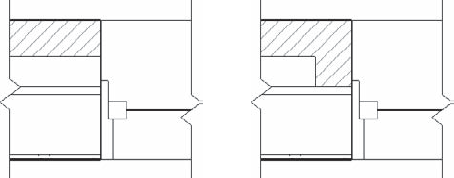 Layer wrapping is a result of a coordinated approach between wall layers and hosted families such as windows.