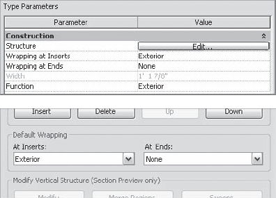 Default wrapping options can be set in Edit Assembly or Type Properties.