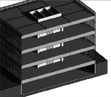 A single floor type may be used to show the entire floor/ceiling sandwich in early design.