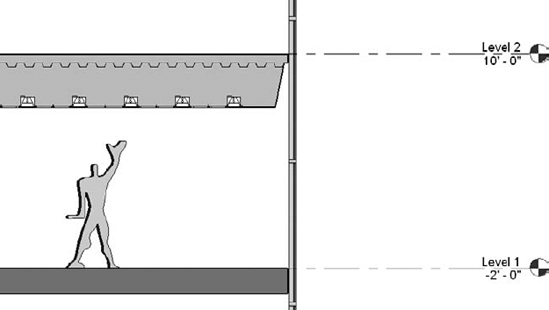 Customized edge applied to a floor assembly in early design