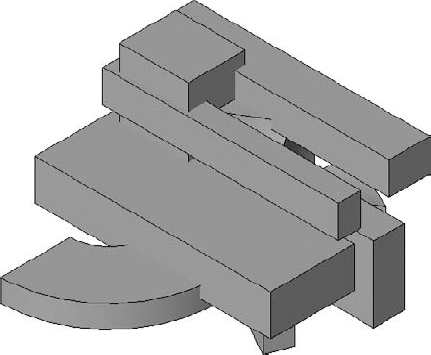 Initially modeling the desired void as a solid