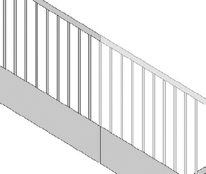 Adjusting the Type Properties of the upper and lower railings