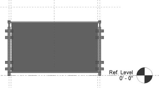 Curtain panel as a railing