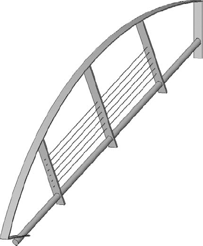 Baluster post as a complex railing