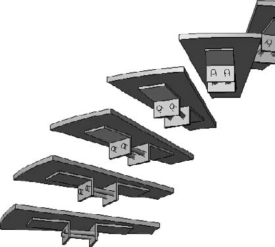 Baluster used as a support element