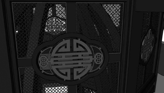 Pagoda upper screen detail, Fantastic Four: Rise of the Silver Surfer