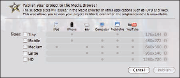 Use Media browser to choose different resolutions.