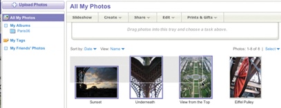 Yahoo! Photos 3.0 created a rich drag selection mechanism for selecting photos