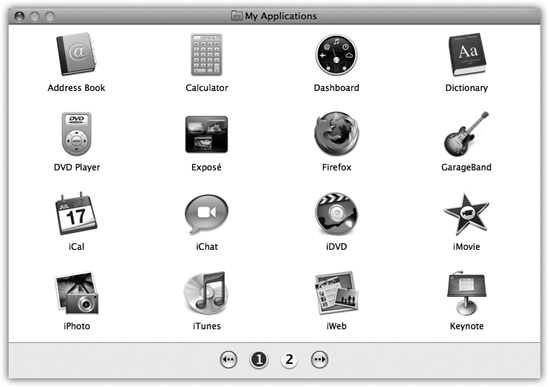 The Simple Finder doesn’t feel like home—unless you’ve got one of those Spartan, space-age, Dr. Evil-style pads. But it can be just the ticket for less-skilled Mac users, with few options and a basic one-click interface. Every program in the My Applications folder is actually an alias to the real program, which is safely ensconced in the off-limits Applications folder.