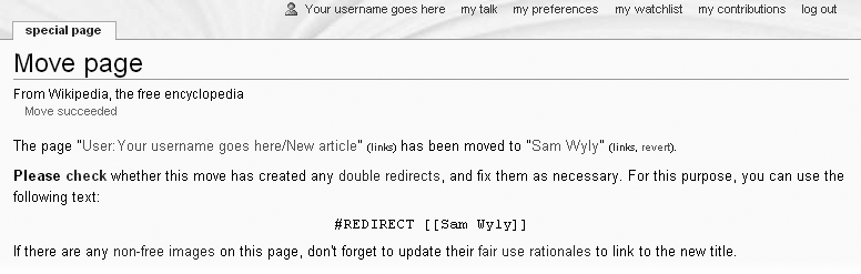 There’s one more step after you’ve moved a page—fixing any double redirects. A double redirect is where article A has a link to page B; page B is a redirect that immediately takes the reader to page C; and page C is also a redirect that points to page D.