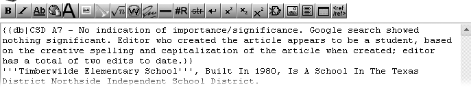 The CSD template goes at the top of the article, above everything else. For templates that have a “reason” parameter (db-bio does not), it’s okay to type a lengthy one.