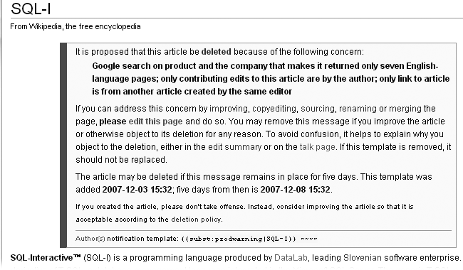 The article message box that appears at the top of an article after you place a prod template includes the reason for the proposed deletion; information for other editors who might disagree with the nomination, including the editor who created the page; the date and time the message was posted, and when the 5 days will be up; a comment for the editor who created the article; and a suggestion to place a notice on the user talk page of the article’s creator and major contributors.