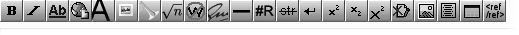 The edit toolbar is always just above the edit box, near the top of the page. If you’re not sure what an icon does, just move your mouse pointer to one of the icons and see what the tooltip says.