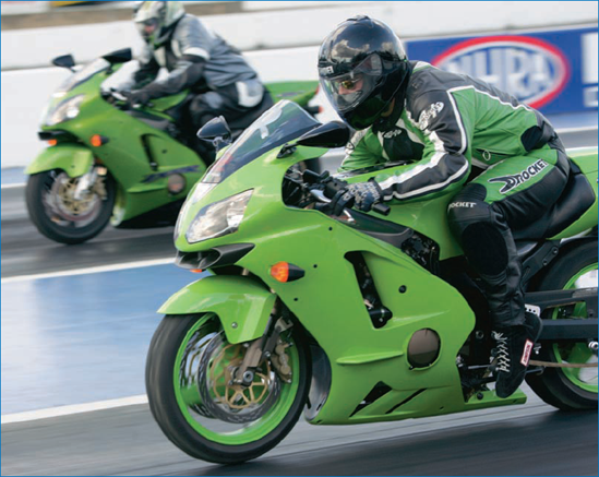 Getting close enough to take cool shots of car and motorcycle racing such as these bikes at Seattle's Pacific Raceways requires a fast camera, access to the track, and earplugs.: © Amber Palmer