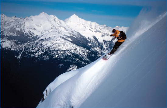 Skiing and snowboarding shots require that you have the winter sports skills and ability to reach spots on the mountain where the action is taking place.: © Neil Thatcher