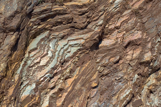 The striations in these cliffs made for an interesting abstraction.