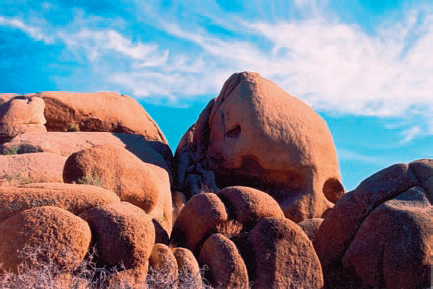 Rounded rocks offer a peaceful version of a hard surface.