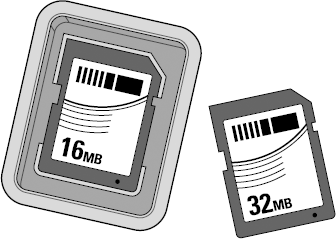 Memory card removable media storage.