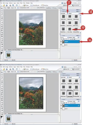 Frame a Photo with a Background Layer