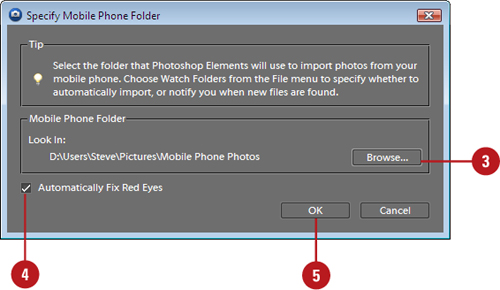 Import Photos from a Mobile Phone