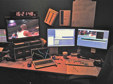 Figure 15.5 Editors often use more than one computer during the postproduction process.