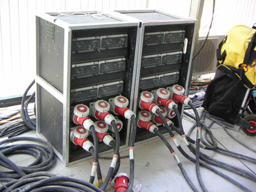 Figure 16.2 Remote trucks utilize a high level of electrical power. Only the truck engineers should touch any of the connection points.