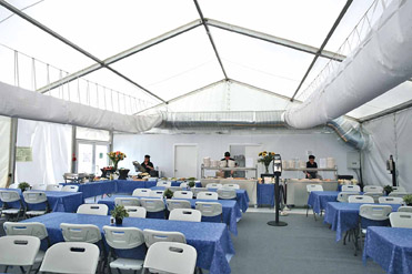 Figure 17.4 A catering tent from a large production.