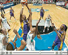 Figure 18.11 In May 2003, the WNBA featured the first ever live video webcast of a game in women’s professional sports history.