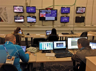 Figure 18.13 Olympic Broadcasting Services provided their Olympic Video Player to broadcasters at the Sochi Olympics. Viewers could watch it on tablets and smartphones.