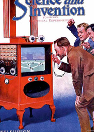 Figure 18.1 July 1922: H. Gernsback published, in Science and Invention magazine, detailed drawings of how sports will be covered in the future. While numerous experiments had been completed up to this point, television is not really considered invented until 1926.