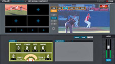 Figure 5.19 Volar Video’s high definition “Production Truck” software offers a four-camera input switcher, switching effects, picture-in-picture, basic graphics, and simple audio.
