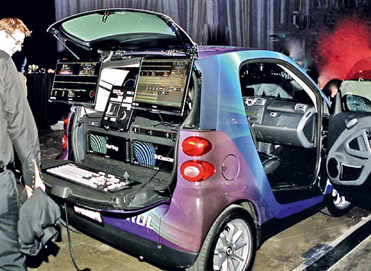 Figure 5.6 NewTek created what they claim is the smallest remote production truck in the world.