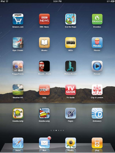 A page full of apps