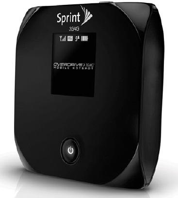 Want to connect at speeds faster than 3G and share your wireless broadband connection with friends? A wireless broadband router such as the Sprint Overdrive 3G/4G Mobile Hotspot can do that for you. Image courtesy of Sprint.