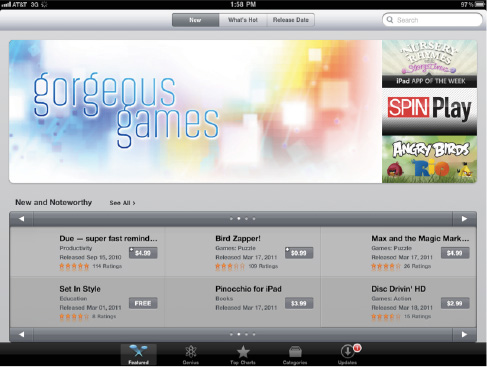 The iPad App Store