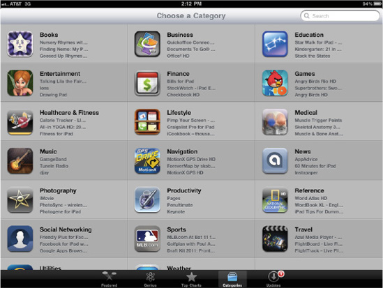 Looking for a specific type of app? The category listing groups apps with similar functionality.