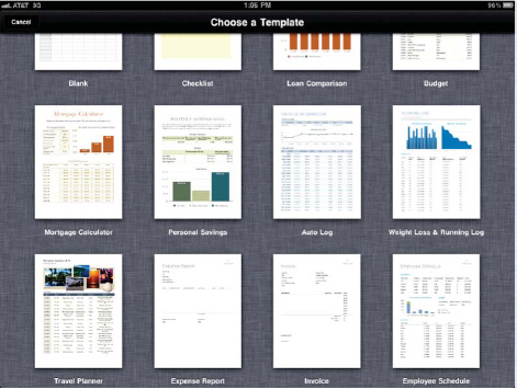 Apple includes 16 templates with Numbers, many of which can be used to perform useful calculations.