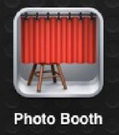 The iPad's Photo Booth icon leads to a fun application for playing with your pictures.